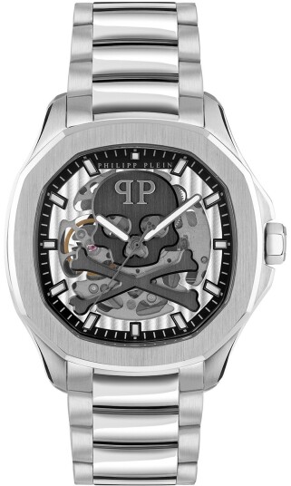 Philipp Plein Herreklokke PWRAA0223 High Conic Sølvfarget/Stål Ø42