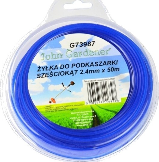 Geko Sekskantet Trimmerlinje 2,4Mmx50m 40