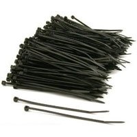 ELFA Strips/Buntebånd 203x3.6mm Sort 100stk