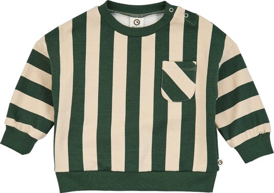 Müsli Collegegenser   Stripe   Oak/Forest Green   Müsli   2 år (92)   Collegegenser Beige Grønn