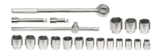 Vorel Pipenøkkelsett 3/4" - 21 deler Vorel Pipenøkkelsett 3/4" - 21 deler