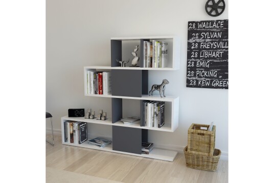 Desgrar Bokhylle 120x109 cm Hvit Desgrar Bokhylle 120x109 cm Hvit