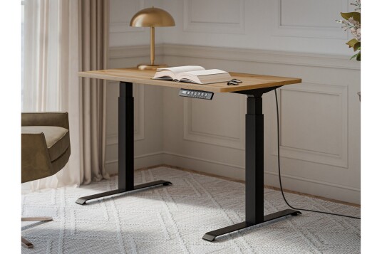 Adrianah Skrivebord 67x121 cm Brun/Svart