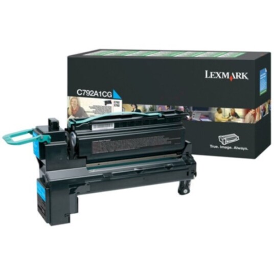 Lexmark C792A1CG Tonerkassett cyan 6.000 sider return