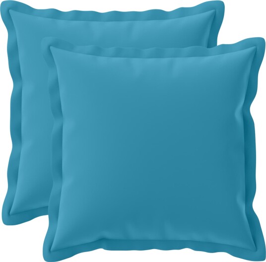 vidaXL Putetrekk 2 stk. HOUTEN Lyseblå 50 x 50 cm Polyester