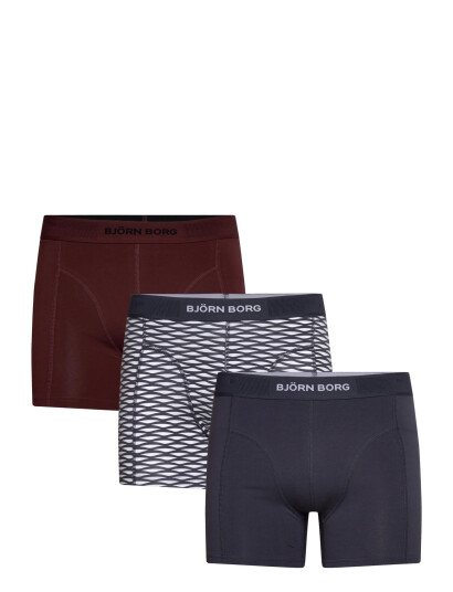 Björn Borg Organic Cotton Stretch Boxer 3P - Multi/patterned - XL