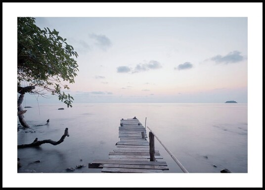 Tranquil Morning Pier Plakat Plakat / 21x30cm