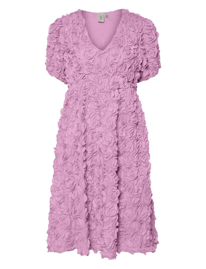 YAS Yasrosiva 2/4 Midi Dress S. - Show - Pink - 40