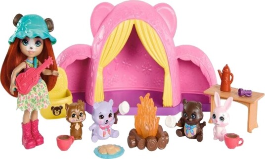 Mattel Enchantimals Campingtur Med Bjørnedukke