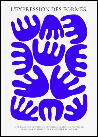 HARMONIE BLEU Poster Plakat / 70x100cm