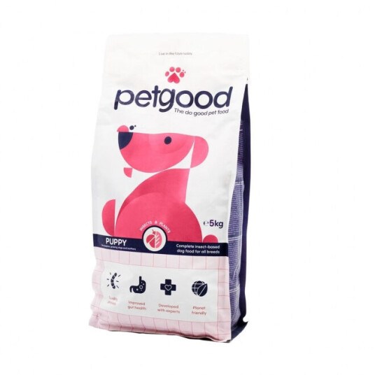 Petgood Insektsfôr til valper 5 kg - Hundefôr for sunn vekst Petgood Insektsfôr til valper 5 kg - Hundefôr for sunn vekst