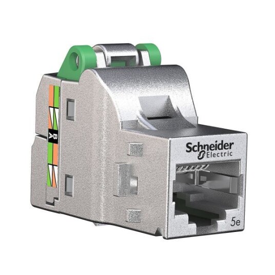 Schneider Electric Actassi S-One DPM Kat 5e STP Modulærjack verktøyløs tilkobling Uskjermet