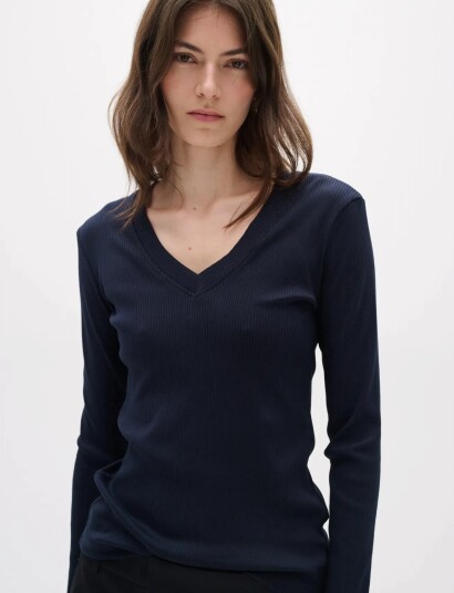 InWear Dagnaiw V Neck Ls   Navy   XS