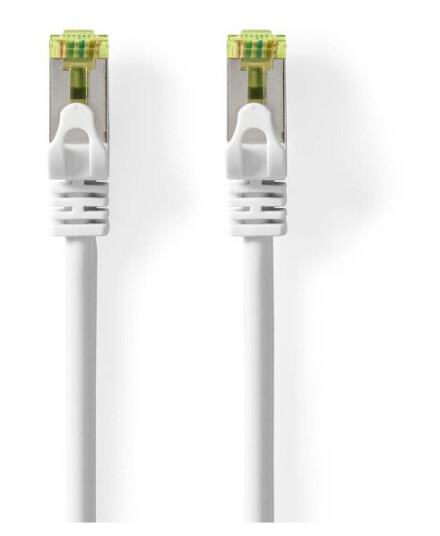 Nedis CAT7 nettverkskabel | S/FTP | RJ45 Han | RJ45 Han | 15.0 m | Snagless | Rund | LSZH | Hvit | Label