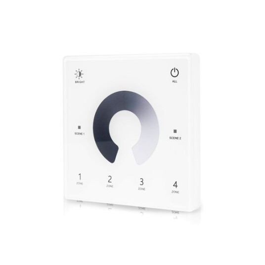 Fjernkontroll for LED stripe AGGE Dimming Wall Mount Touch Panel 4 zones RF 2.4 GHz Kun fjernkontroll Fjernkontroll for LED stripe AGGE Dimming Wall Mount Touch Panel 4 zones RF 2.4 GHz Kun fjernkontroll