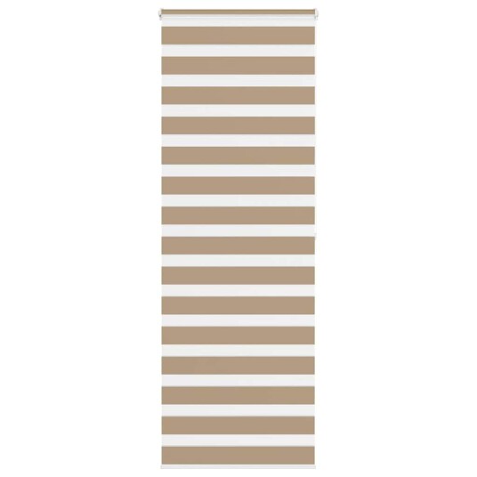 vidaXL Sebragardin sandbrun 85x200 cm stoff bredde 80,9 cm polyester