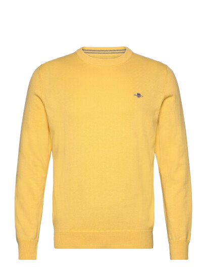 GANT Classic Cotton C Neck Yellow M GANT Classic Cotton C Neck Yellow M