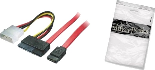 Shiverpeaks 0.5M Sata 0,5 M Sata I Sata 22-Pin Sata 7-Pin + Molex 4-Pin Hankjønn/Hunkjønn Sort Rød Hvit Gult Multi