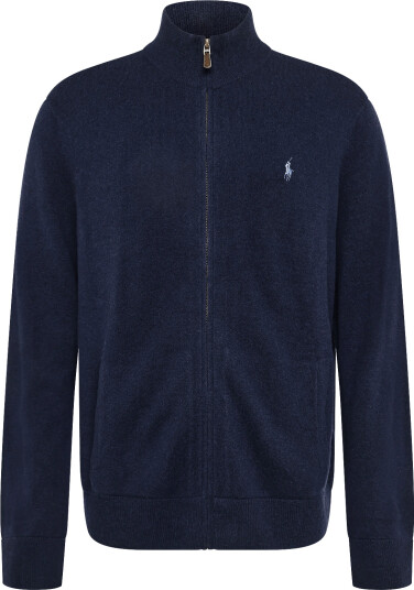 Polo Ralph Lauren 2/27 Merino Rws Ls Fz Pp Navy S