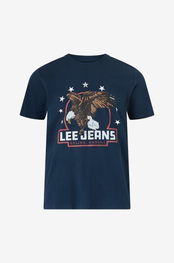Lee - T-skjorte Essential Graphic Tee - Blå Lee - T-skjorte Essential Graphic Tee - Blå