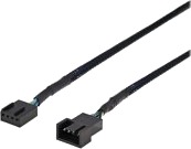 Deltaco 4-pin Forlengelseskabel for Viftestrømforsyning 30 cm Svart Deltaco 4-pin Forlengelseskabel for Viftestrømforsyning 30 cm Svart