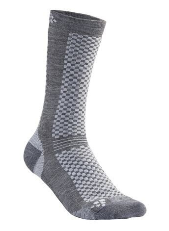 Craft Warm Mid 2-Pack Sock Granite/Platinum 34-36