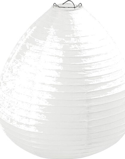 Creativ Company Rice Paper Lamp White Drop 27cm
