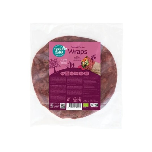 TerraSana wrap beetroot piadina 240 g