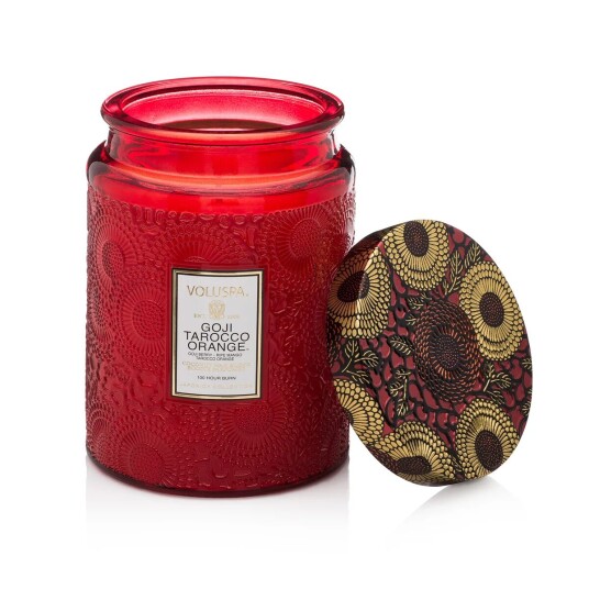 Voluspa Doftlysi glassboks 100 timmar Goji Tarocco Orange