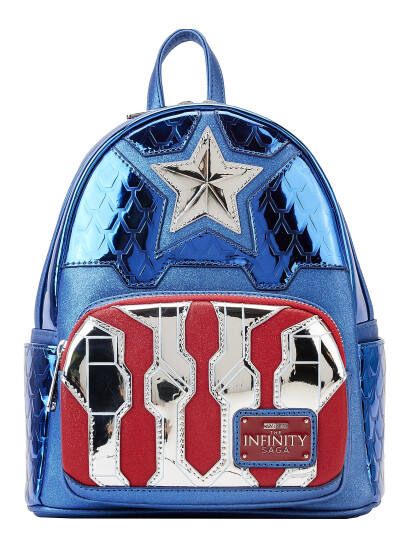 Funko! Loungefly Mini Backpack 2 Shine Captain Ame Blue Funko MULTI COLOUR ONE SIZE