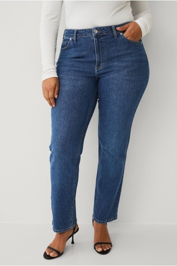 Ellos Plus Collection Jeans Straight Blå