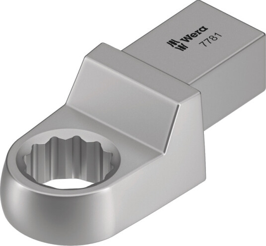 Wera 7781 Torque Wrench End Fitting Sølv 16 Mm 1 Stykker Chromium Vanadium Steel Cr V 2,8 Cm