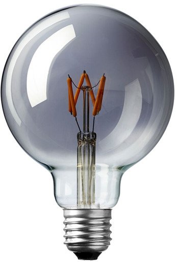 Nielsen Globe Ø95 mm LED 3W/922 (25W) E27, dimbar, mørktonet Nielsen Globe Ø95 mm LED 3W/922 (25W) E27, dimbar, mørktonet