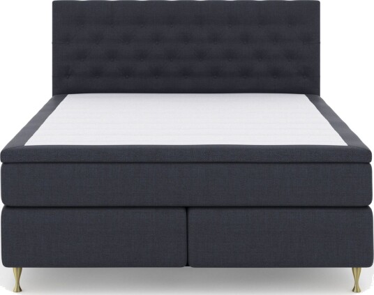 Select No 6 Komplett Sengepakke 210x210 Fast Lateks/Memory - Blå/Gullben