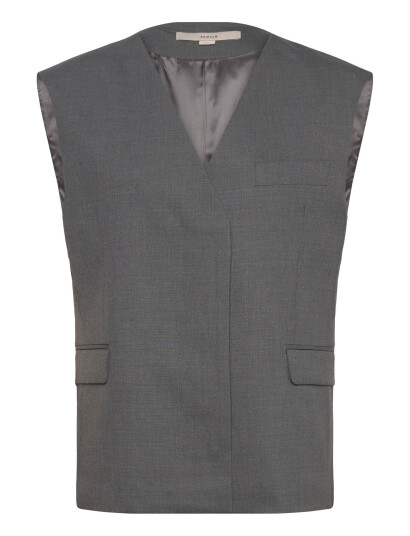REMAIN Birger Christensen Boxy Waistcoat Grey 40 REMAIN Birger Christensen Boxy Waistcoat Grey 40