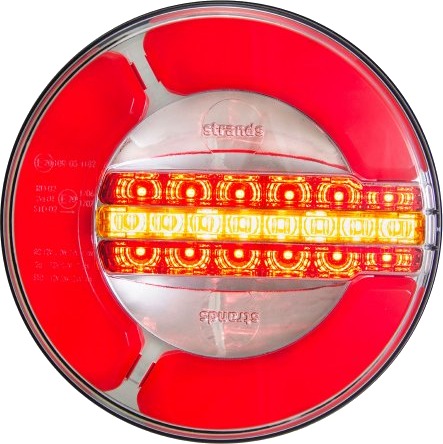 Strands Baklys / Bremselys / Blinklys 3 Function 12/24v 142mm