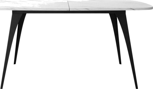 Fritzger Spisebord 198 cm - Svart/Hvit