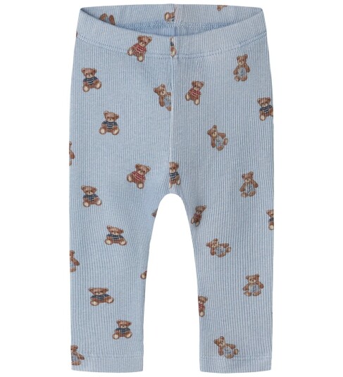 Name It Leggings Rib NbmDenkab Blue Tåke Name It 74 Leggings Blå
