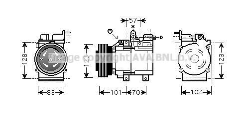 AC kompressor AVA Clever Choice HYK209