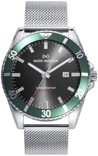Mark Maddox Herreklokke HM0139 57 Mission Sort/Stål Ø45 mm