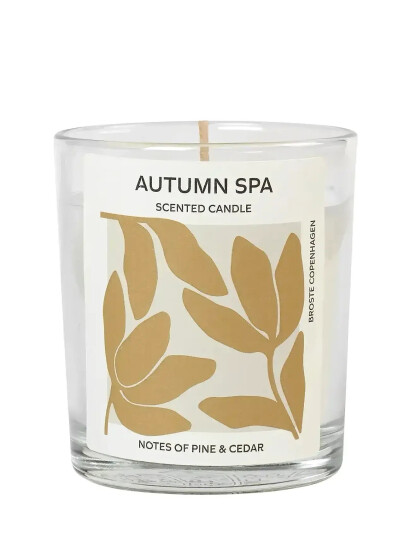 Broste Copenhagen Autumn Spa Scented Candle White Ø 7.4 CM