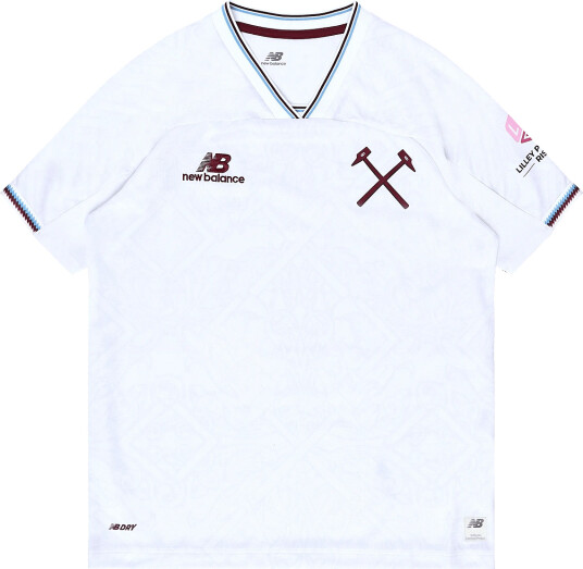 New Balance West Ham United 26/27 Away Youth Short Sleeve Jersey White YS