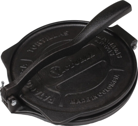 Victoria Tortillapresse heavy duty støpejern Ø20 cm Svart