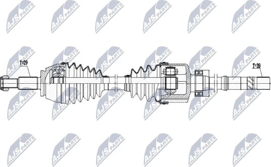 Nty Drivaksel NTY NPW RE 171 Nty Drivaksel NTY NPW RE 171