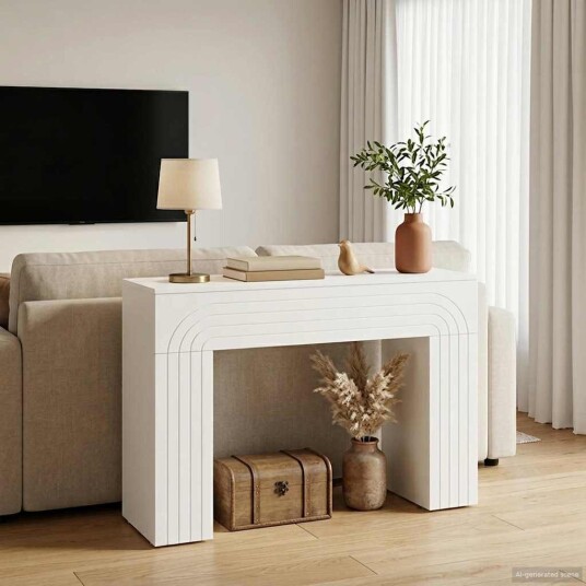 vidaXL Kaffebord Hvit 102 x 35 x 75 cm Konstruert tre