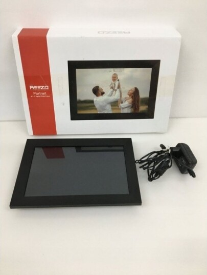 Pomologic Aeezo Portrait Digital Ramme - Multimedia Fotoramme 10,1" Svart