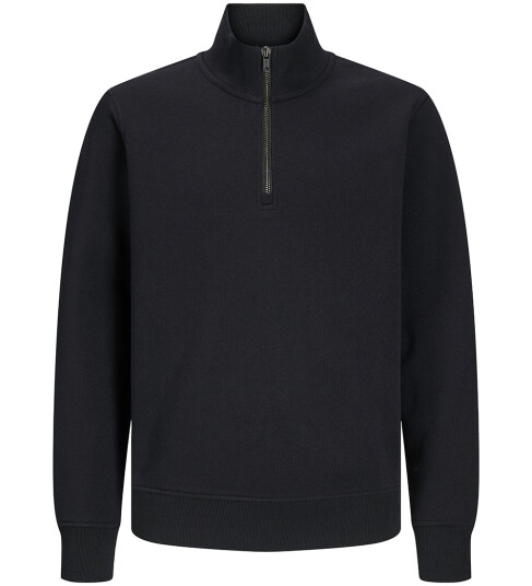 Jack & Jones Junior Black Bradley Collegegenser Half Zip Noos 152