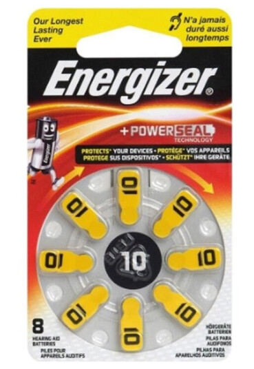 Batteri Energizer� 10/Pr70 1,4 V Til Horeapparat Pakke A 8 Stk.