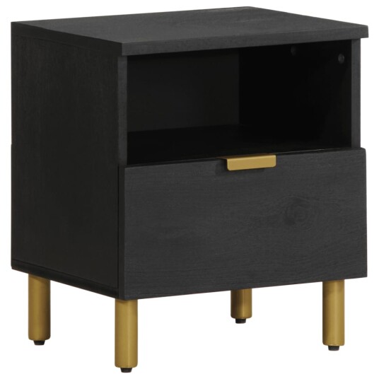  Nattbord svart 40x33x46 cm konstruert tre 8721158447470
