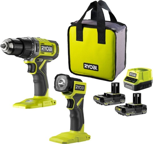 Ryobi Verktøysett RPD18-2C20ST One+ Med Batteri 18v